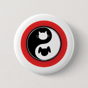 Yin Yang katthund Knapp