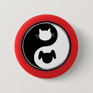 Yin Yang katthund Knapp