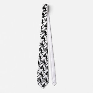 Yin Yang kattslips (eller Tiebältet) Slips