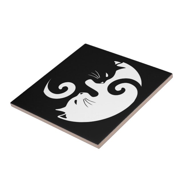 Yin Yang kattungar Kakelplatta (Sidan)