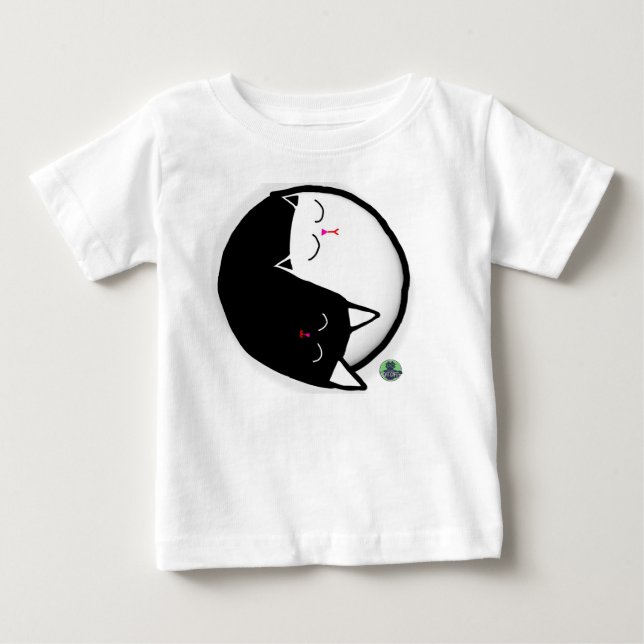 Yin & Yang Kattungar T Shirt (Framsida)