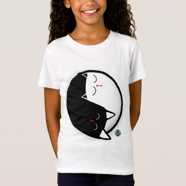 Yin & Yang Kattungar T Shirt (Framsida)