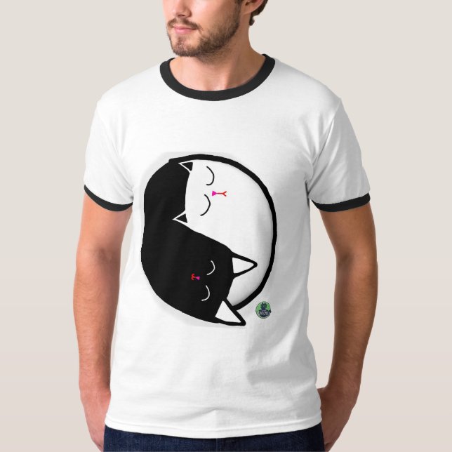 Yin & Yang Kattungar T Shirt (Framsida)