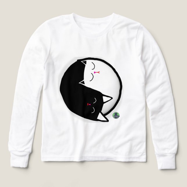Yin & Yang Kattungar T Shirt (Design framsida)