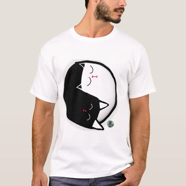 Yin & Yang Kattungar T Shirt (Framsida)