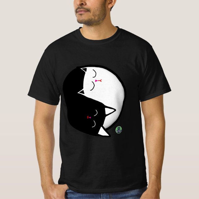 Yin & Yang Kattungar T Shirt (Framsida)