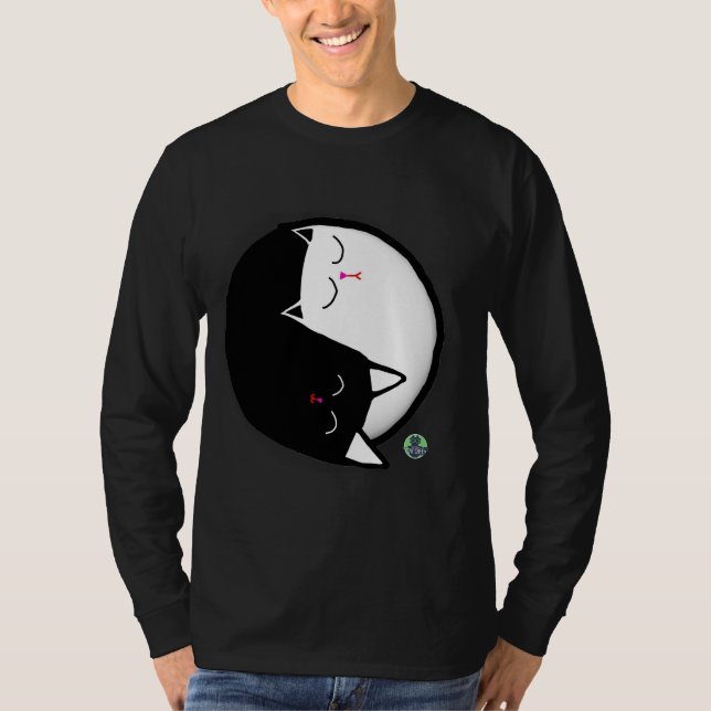 Yin & Yang Kattungar T Shirt (Framsida)
