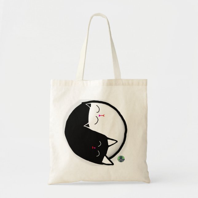 Yin & Yang Kattungar Tygkasse (Framsidan)