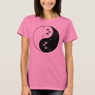 Yin Yang kattunge T-shirt
