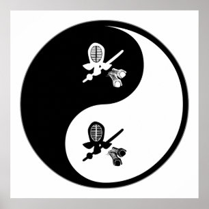 Yin Yang Kendo Poster