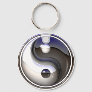 Yin/yang keychain nyckelring