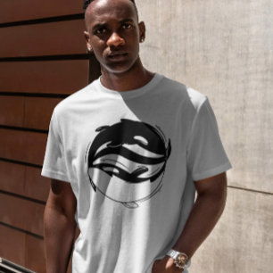 Yin Yang Killer Whales T Shirt