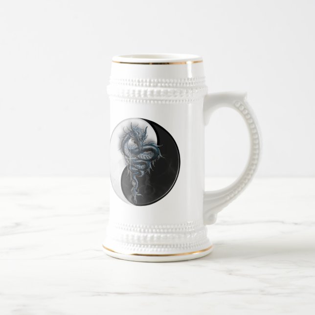 Yin Yang kinesisk drake Stein Sejdel (Höger)