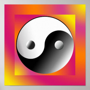 Yin Yang kinessymbol Poster