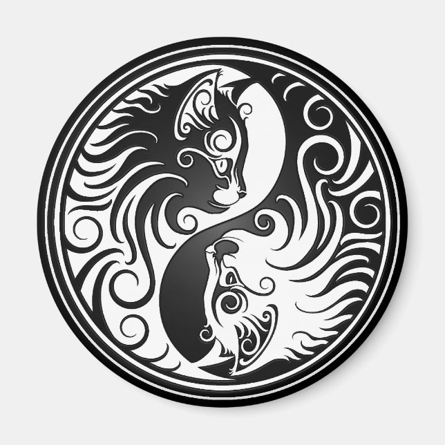 Yin Yang Kittens Magnet (Framsidan)