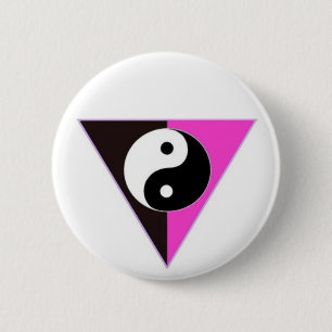 Yin Yang klämmer fast Knapp