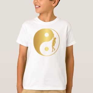 Yin & Yang klättrare (guld) T Shirt
