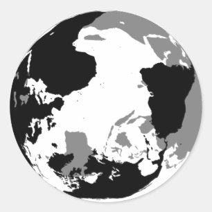 Yin Yang klistermärkear Runt Klistermärke