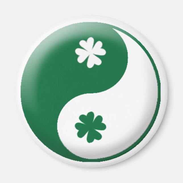 Yin ・ Yang Klöver Magnet (Framsidan)