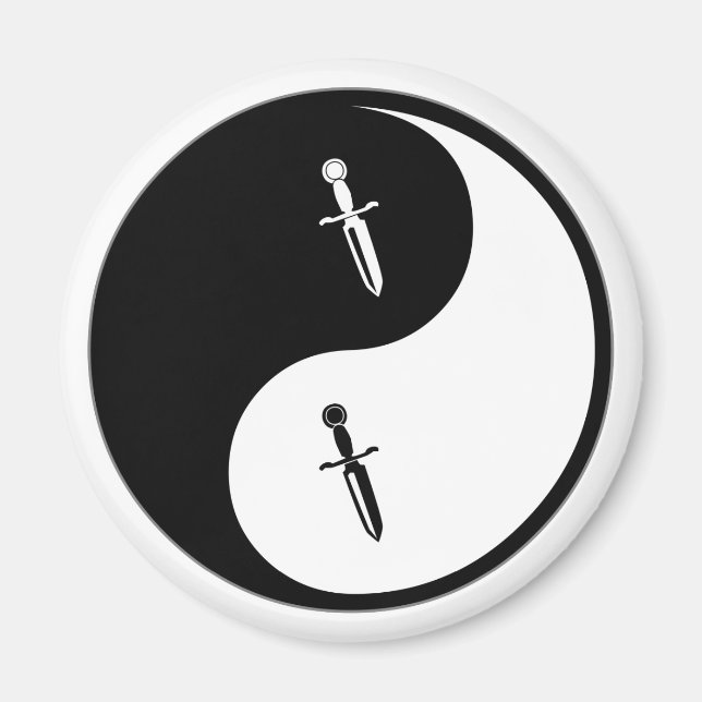Yin Yang Knivar Magnet (Framsidan)