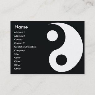 Yin Yang - Knubbig Visitkort