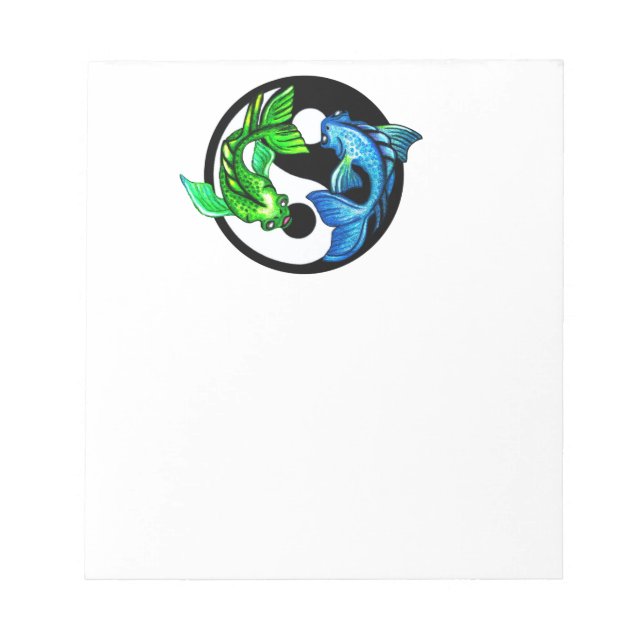 Yin-Yang Koi Design Anteckningsblock (Framsida)