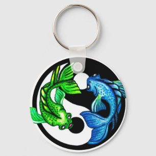 Yin-Yang Koi design Nyckelring