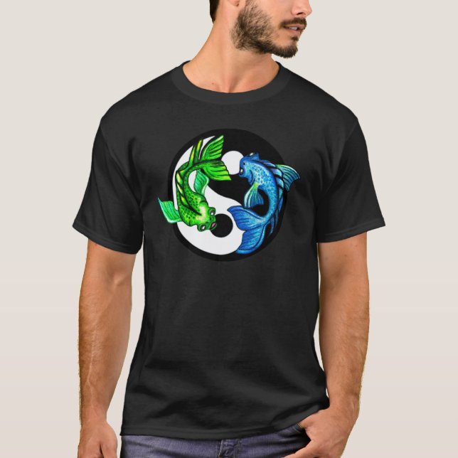 Yin-Yang Koi Design Tee (Framsida)