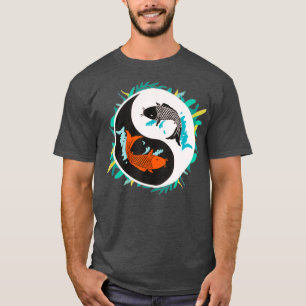 Yin Yang Koi Fish Balance Chinese Philosophy T Shirt