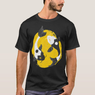 Yin Yang Koi Fish Chinese Lycka till Balance T Shirt