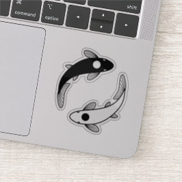 Yin Yang Koi Fish Klistermärken