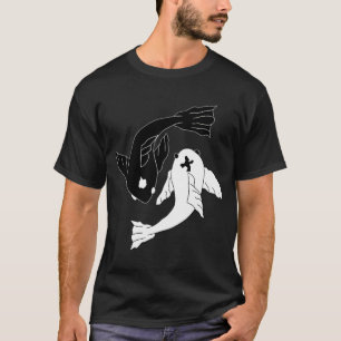 Yin Yang Koi Fish (Små) – Andlig Balans Kon T Shirt