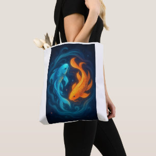 Yin Yang Koi Fish Tygkasse