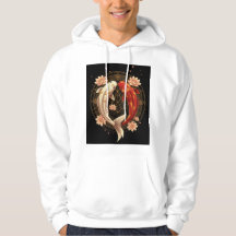 Yin Yang Koi-fiskar med Lotus-mandala