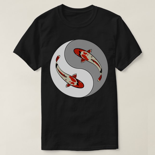 Yin Yang Koi T Shirt (Design framsida)