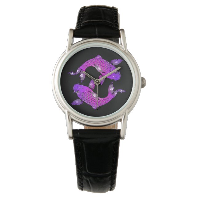 yin yang koi watch armbandsur (Framsida)
