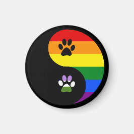 Yin-Yang Könsqueer Magnet