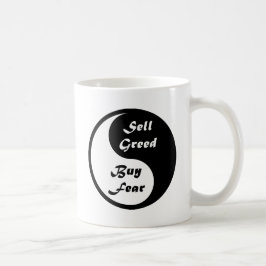 Yin & Yang: Köpskräck & Sellgirighet Kaffemugg