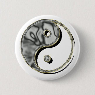 Yin Yang krom Knapp