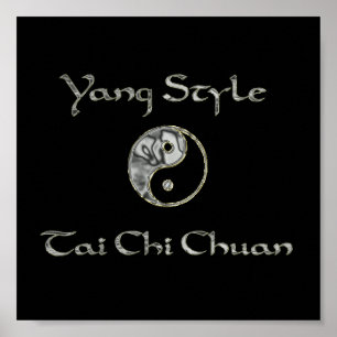 Yin Yang krom, Yang stilkrom, tai-chikrom Poster