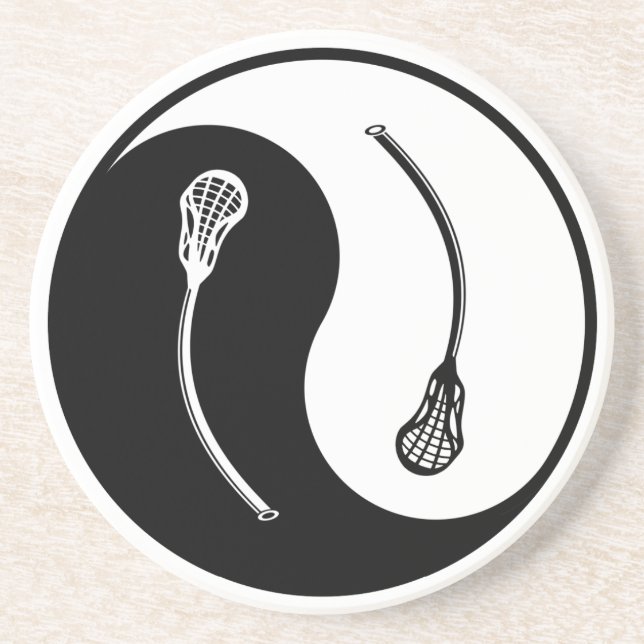 Yin Yang Lacrosse Underlägg Sandsten (Framsidan)