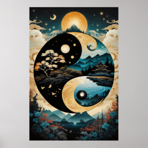 Yin Yang Ligcape Poster