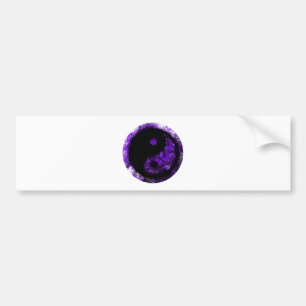 Yin Yang Lila Black MUSEUM Zazzle-gåvor Bildekal
