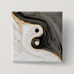 Yin Yang Liquid Marble Knapp