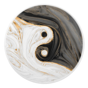 Yin Yang Liquid Marble Knopp