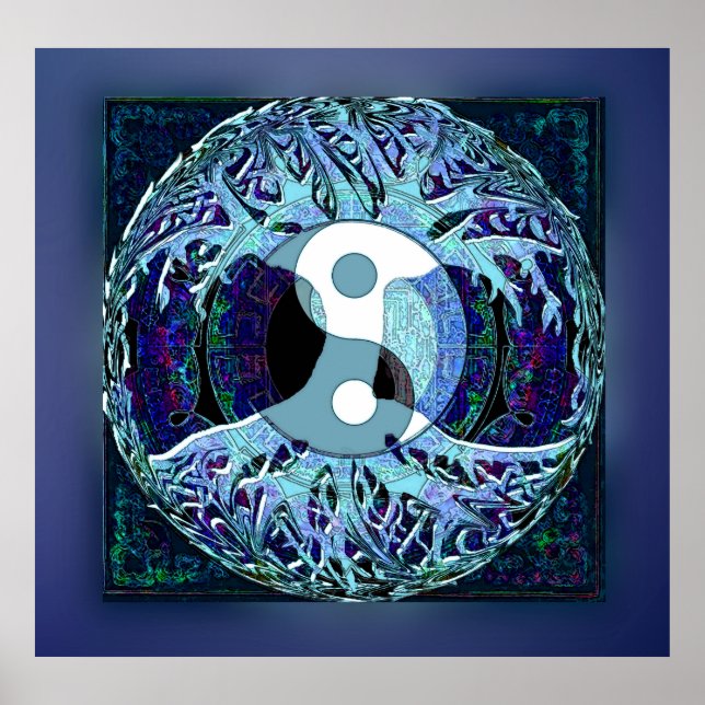Yin Yang Livets träd Poster (Framsidan)