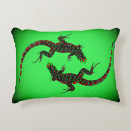 Yin Yang Lizards Prydnadskudde