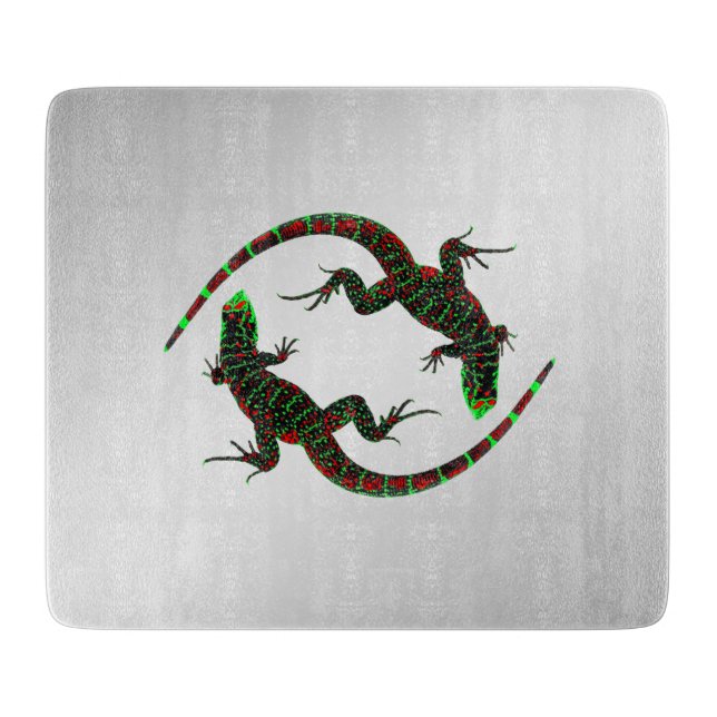 Yin Yang Lizards Silver (Framsidan)