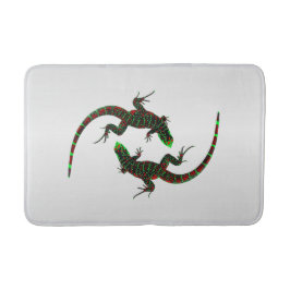 Yin Yang Lizards Silver Badrumsmatta