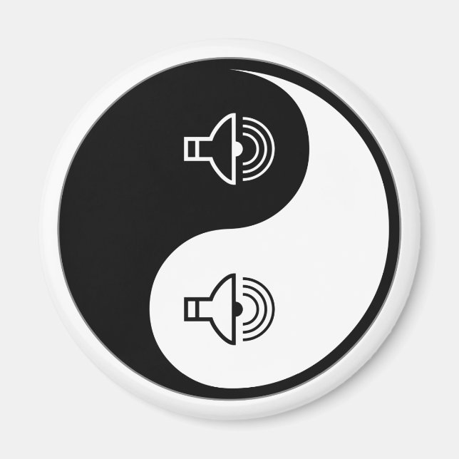 Yin Yang Ljud Magnet (Framsidan)
